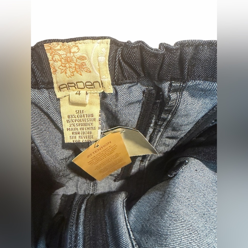 Vintage Y2K Arden B Strapless Denim Jumpsuit Corset Top Deadstock NWT Size 4 - Picture 4 of 7
